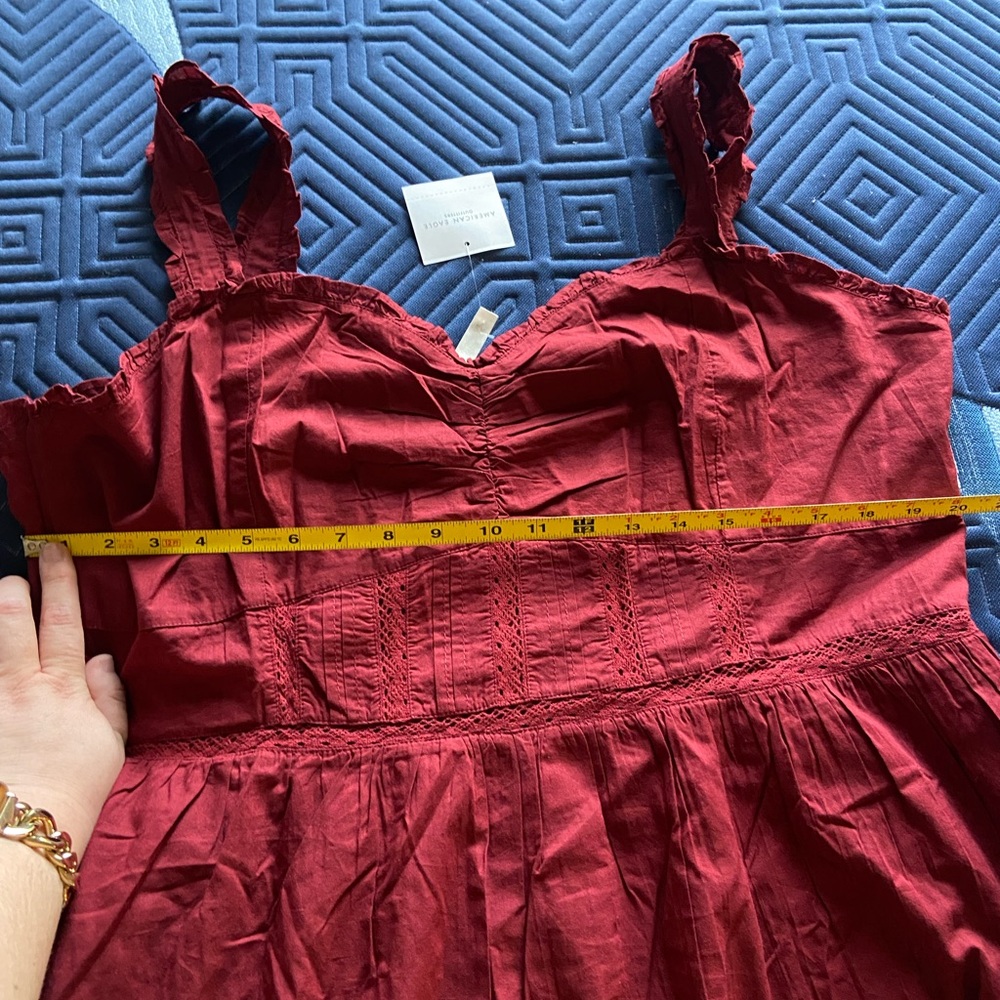 NWT American Eagle Catie Corset Midi Dress - Antique Rose - Picture 10 of 11